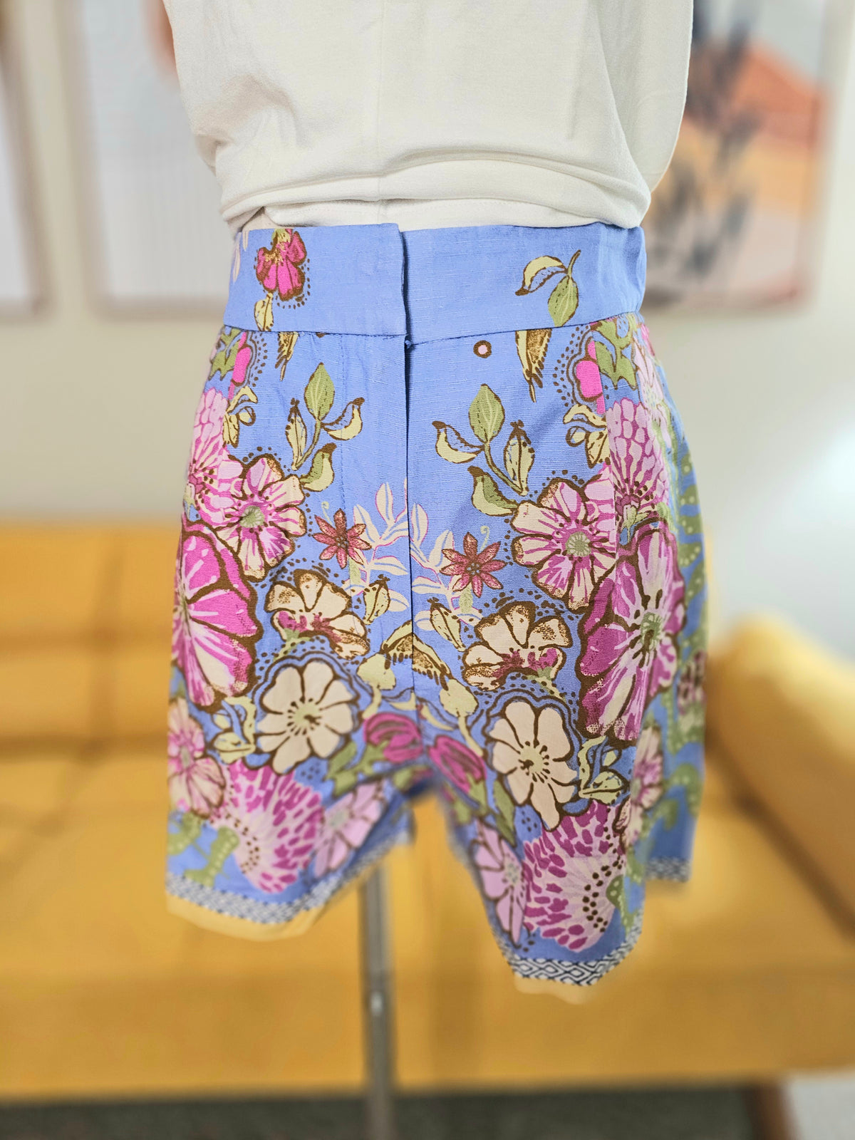 Border Print Shorts