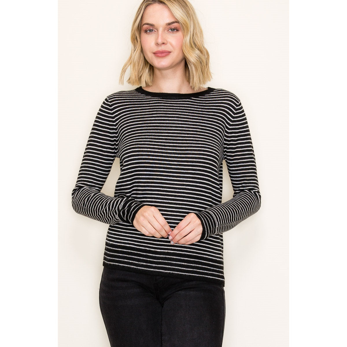 Striped Pullover Sweater