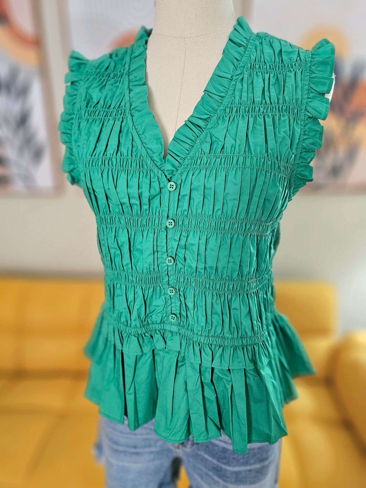 Kelly Green Top