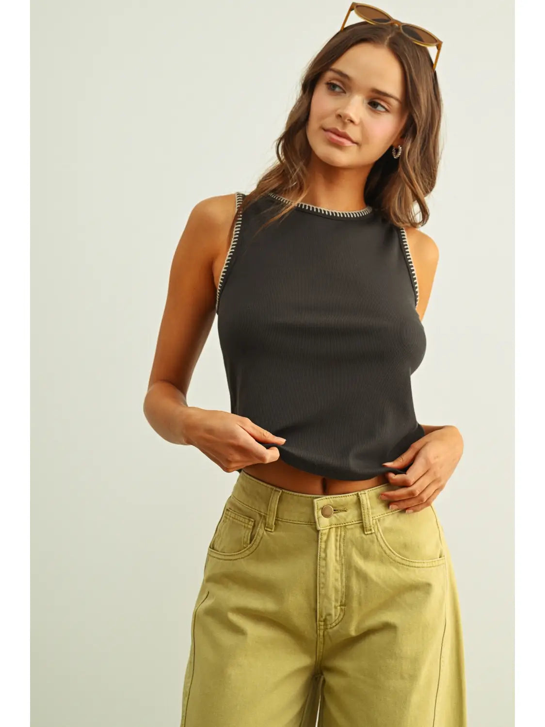 Mini Ribbed Knit Top