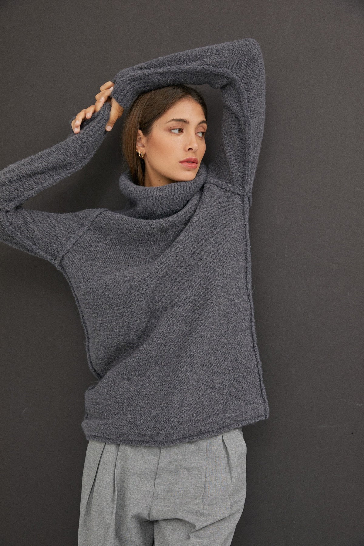 Slouchy turtleneck