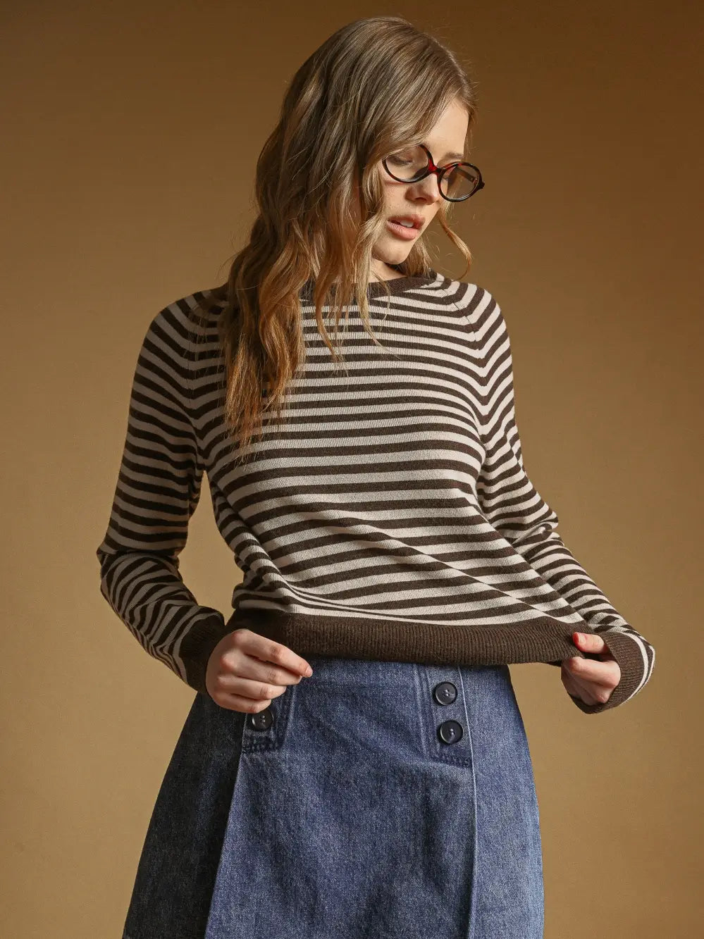 Striped Round Neck Sweater