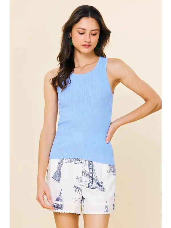 Ribbed Knit Tank Top